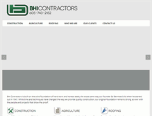 Tablet Screenshot of bhicontractors.com